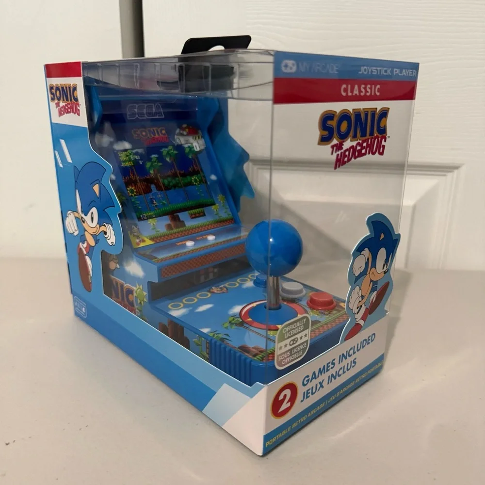 My Arcade Sonic The Hedgehog Joystick Player 2in1 Sega Classic Arcade 3.5
